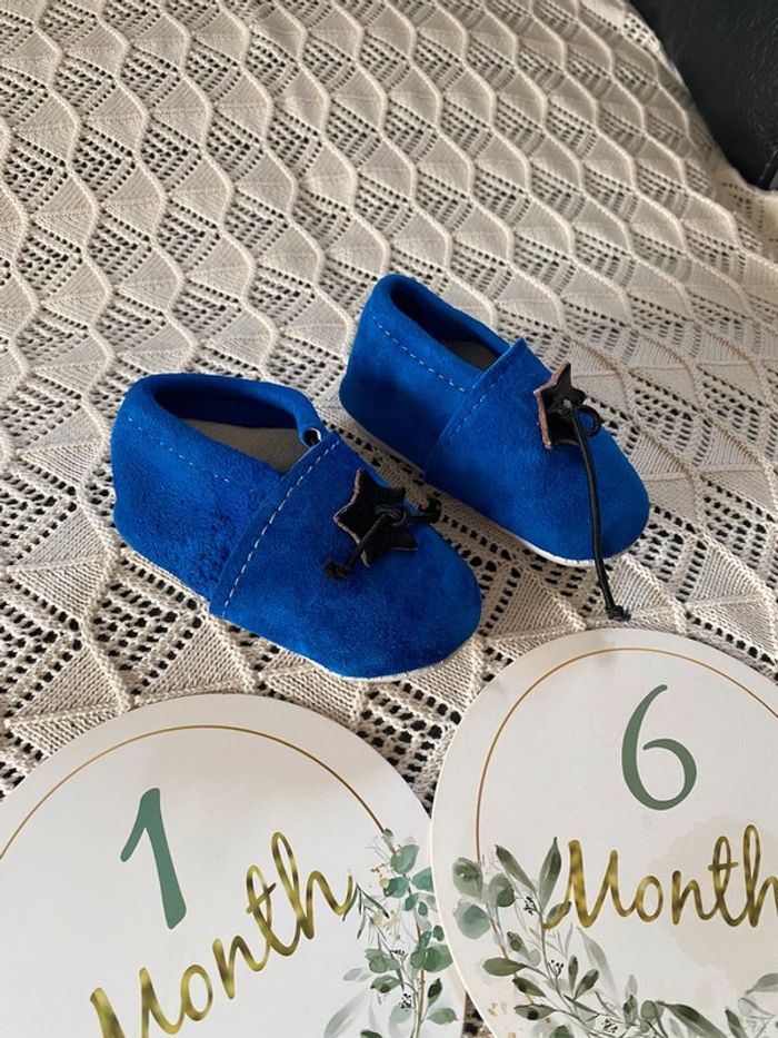 Chaussons cuir 1-6mois - photo numéro 4