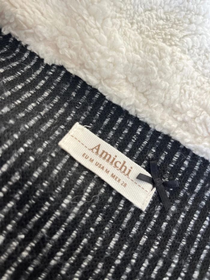 Veste gris et noir marque amichi - photo numéro 5