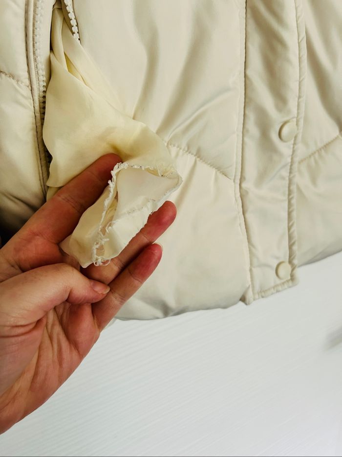 Doudoune beige à capuche - photo numéro 7