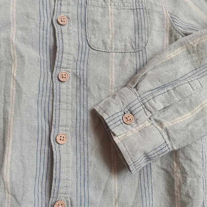 Chemise en lin col mao 5ans - photo numéro 2