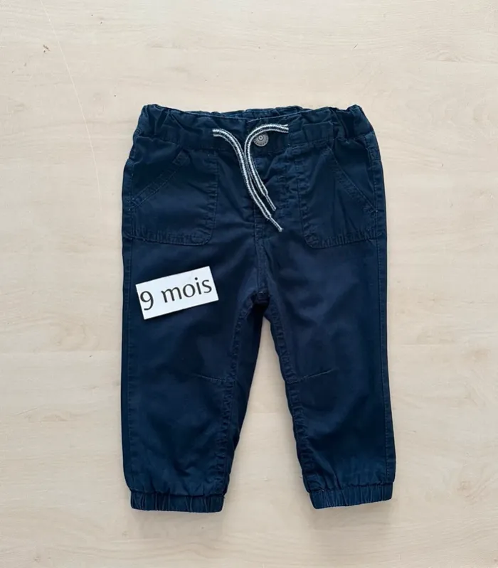 Pantalon bleu Kiabi 9 mois 69-72 cm