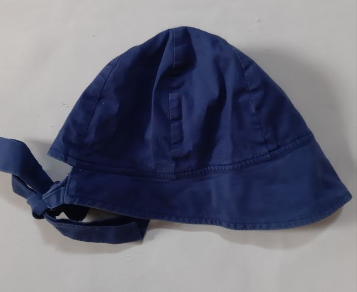 Chapeau bleu marine fille - Marèse - 47 cm - 6 à 12 mois - photo numéro 3