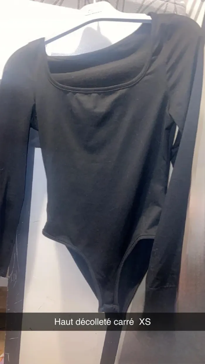 Body décolleté carré Shein XS