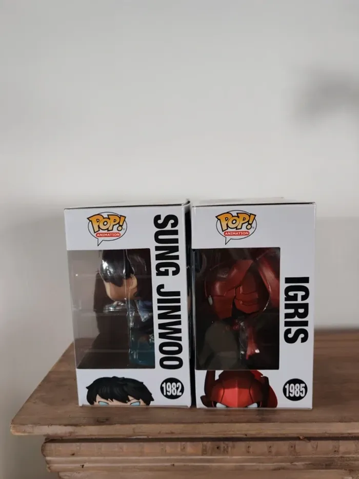 Lot figurine funko pop Sung Jinwoo et igris chase - photo numéro 4