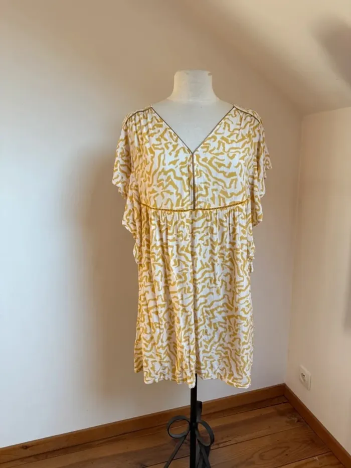 Belle Blouse Tunique fluide ou robe courte printemps été Riu 🌸 42