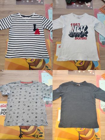 Lot 4 tee shirt 6 ans