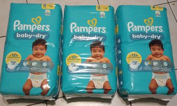 168 couches Pampers baby dry taille 2