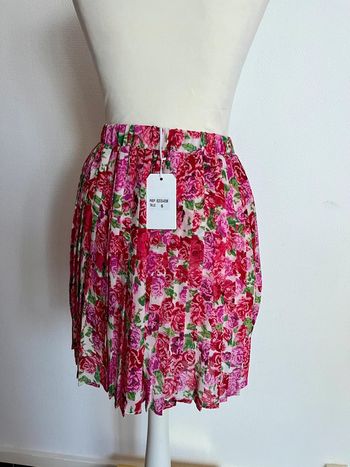 Jupe fleurie plissée taille S