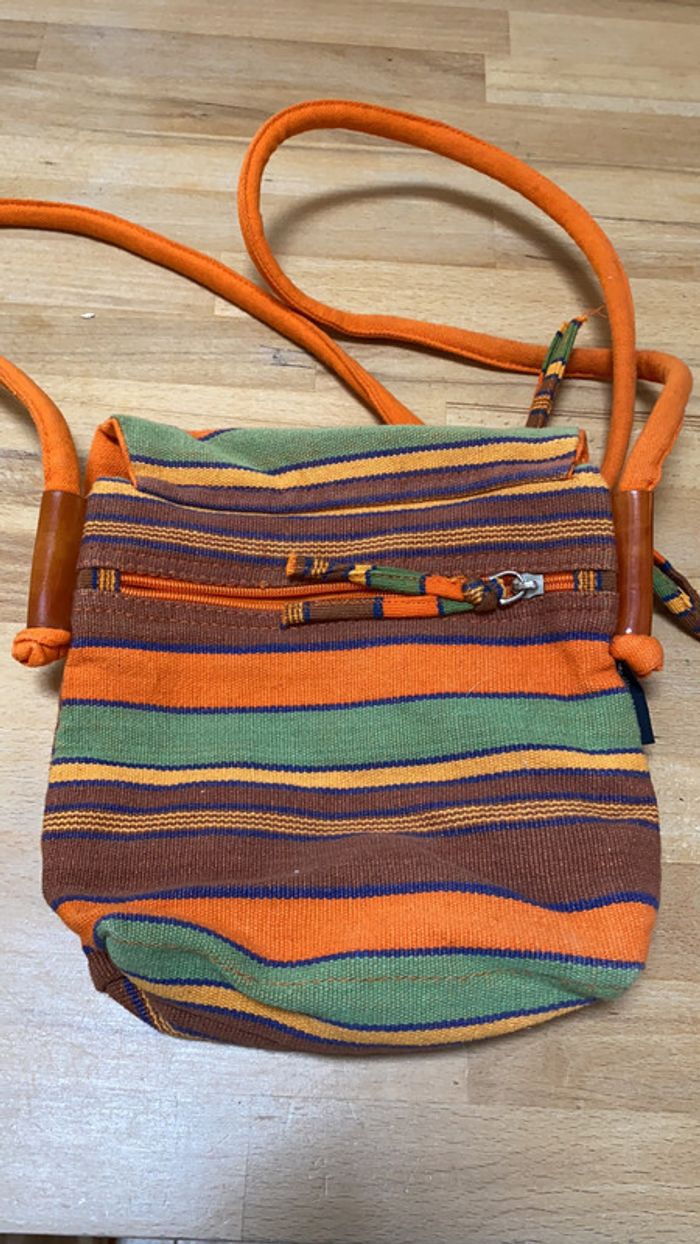 Sac bandoulière ethnique 21x19 - photo numéro 3