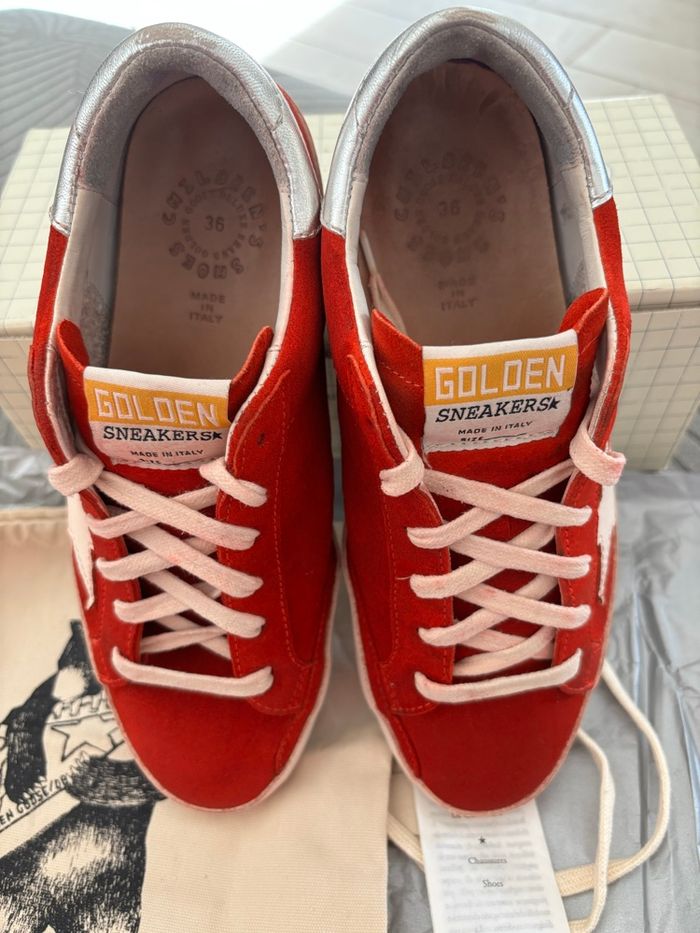 Golden Goose 36 daim rouge excellent état ## - photo numéro 3