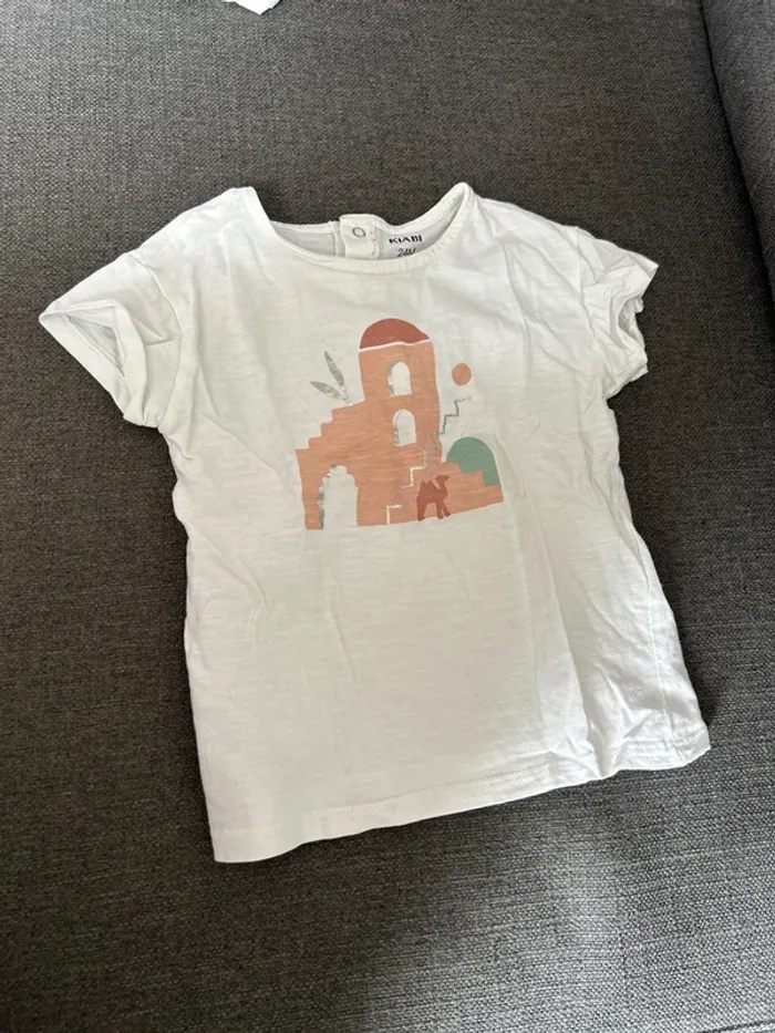T-shirt manches courtes  bébé fille, kiabi, 24 mois