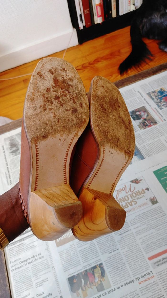 Sabot en cuir de la marque Audley Londre taille 40 - photo numéro 9