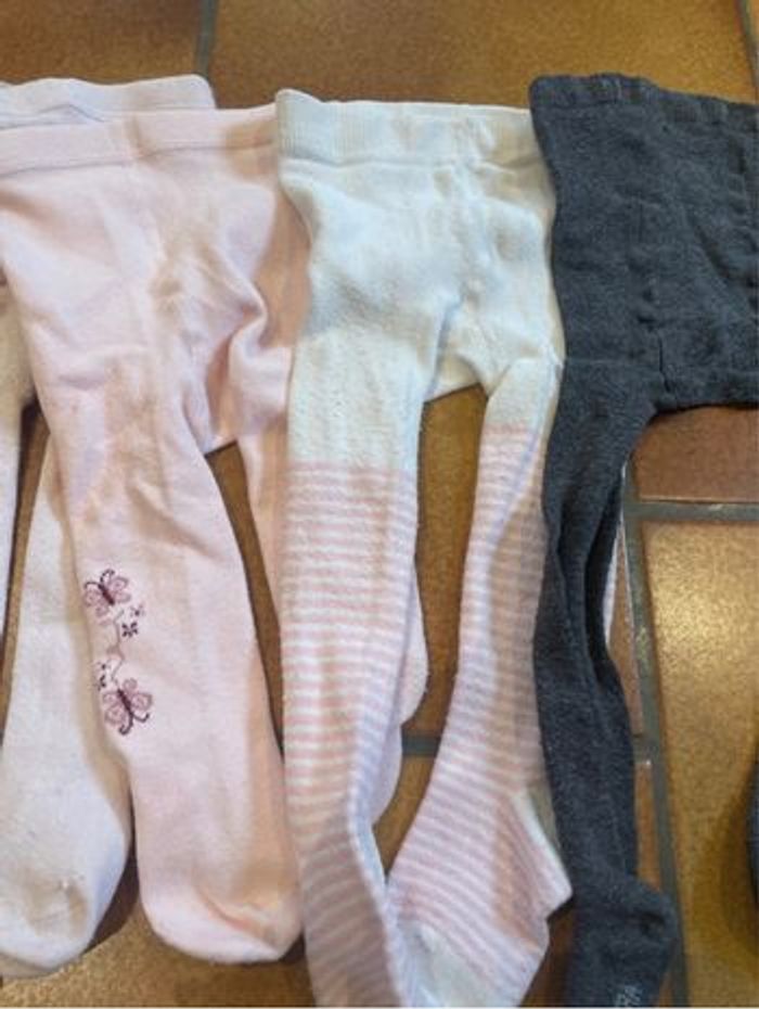 Lot 15 collants bébé 6/12 mois