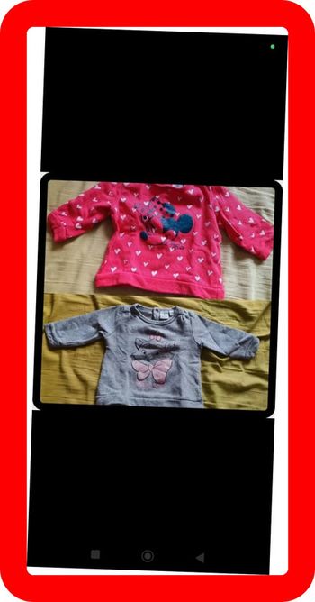 Lot de 2 pulls taille 6 mois