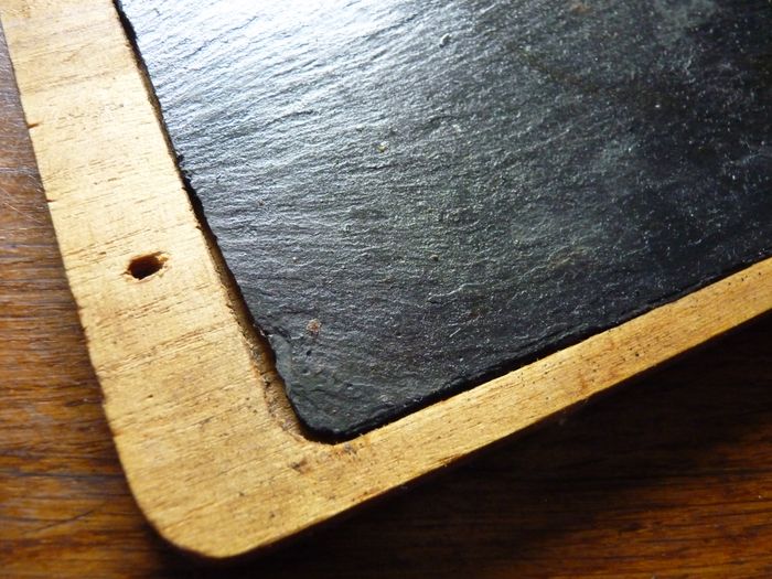 plateau ardoise veritable bois accessoire cuisine TBE