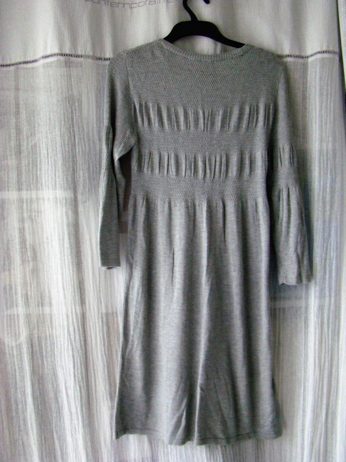 robe H & M demi-saison manches longues T38- gris clair - photo numéro 2