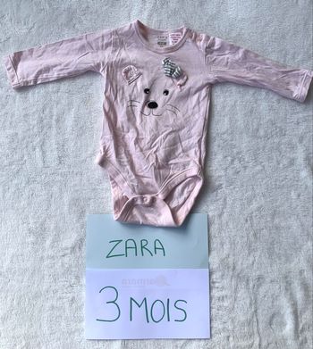 Body manches longues Zara 3 mois