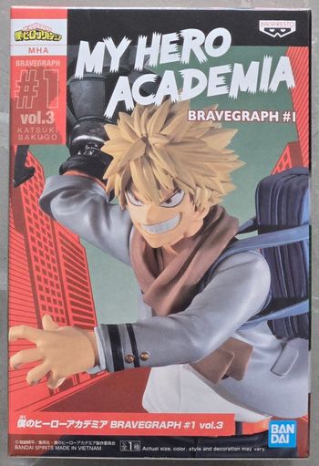 Figurine Bravegraph #1 Vol 3 Katsuki Bakugo (My Héro Academia) neuve sous scellé