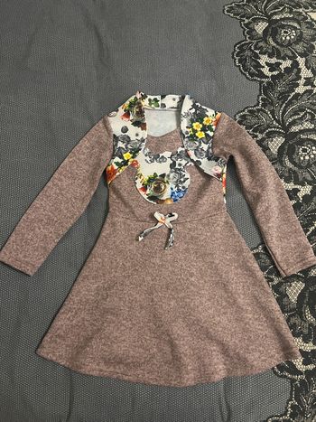 Jolie robe vieux rose 4 ans