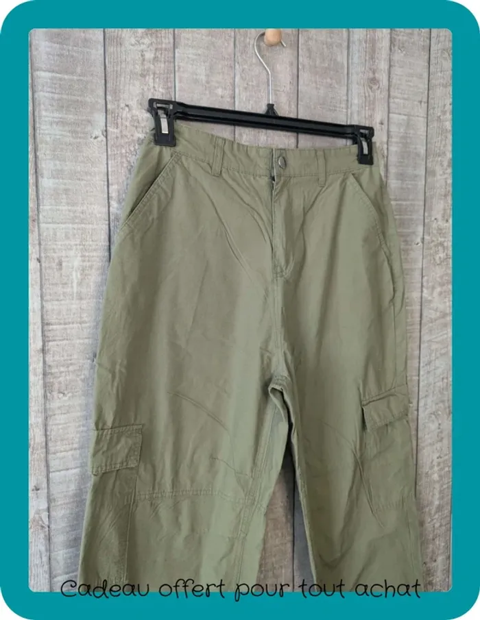 pantalon cargo Kaki Jennyfer Taille S - photo numéro 3