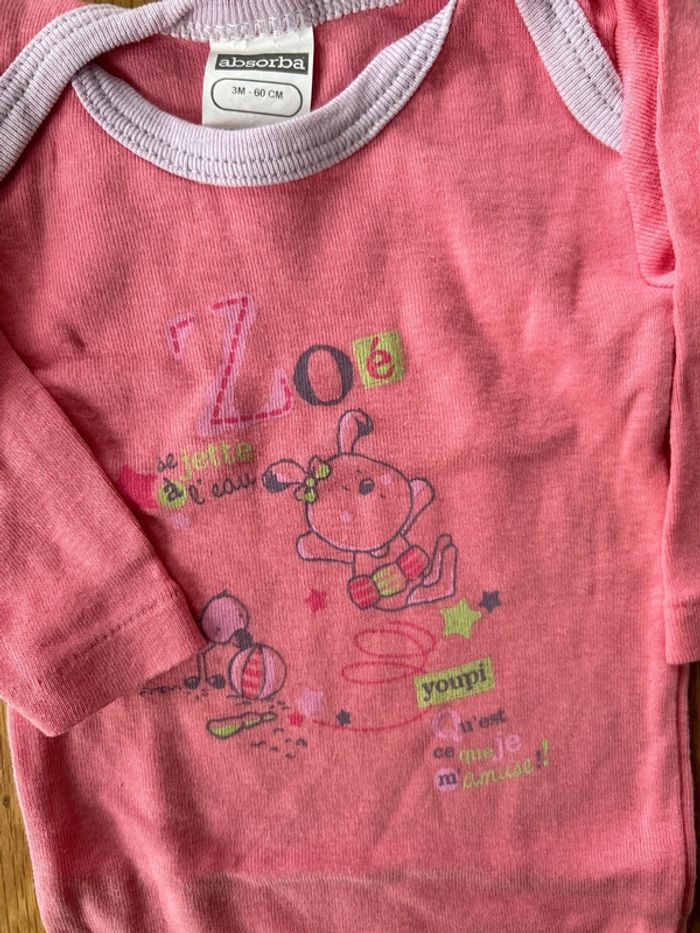 Absorba - Body manches longues - 3mois - photo numéro 3