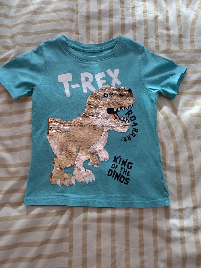 T-shirt H&M Enfant - T-Rex Paillettes Réversibles