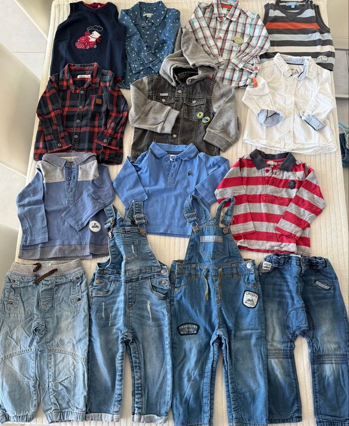 Lot de 14 vêtements garçon 18 mois - photo numéro 1