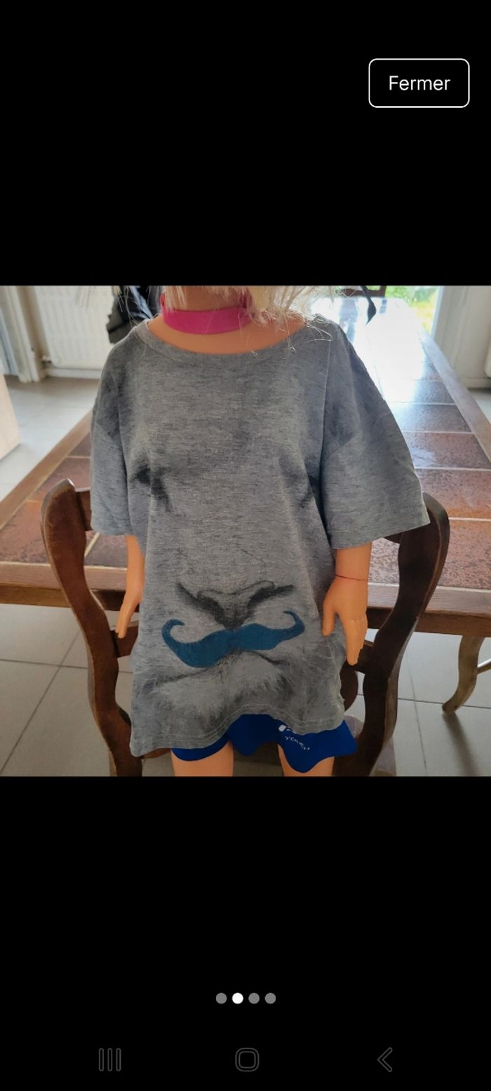 Tee-shirt manches courtes lion - photo numéro 3