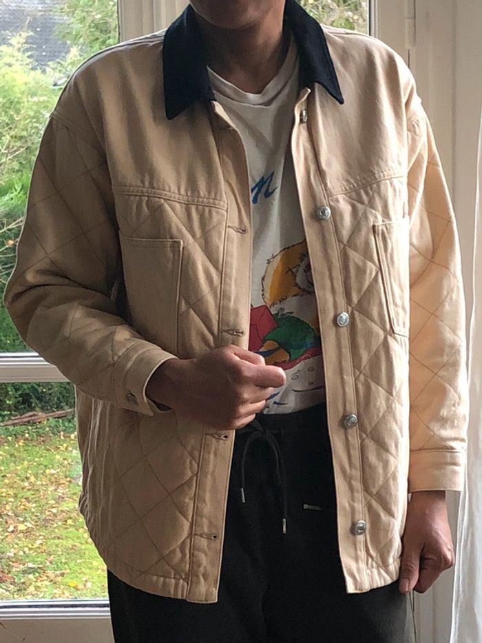 Veste chemise matelassée en jean Topshop - photo numéro 2