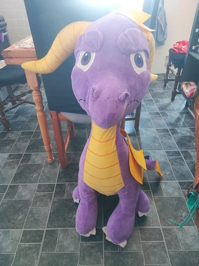 Rare Grande peluche 1 mètre spyro Activision xxl