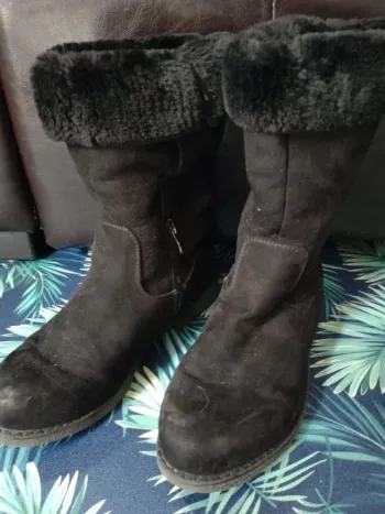 Bottes noires fille 37