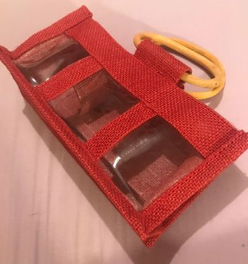 Panier toile de jute