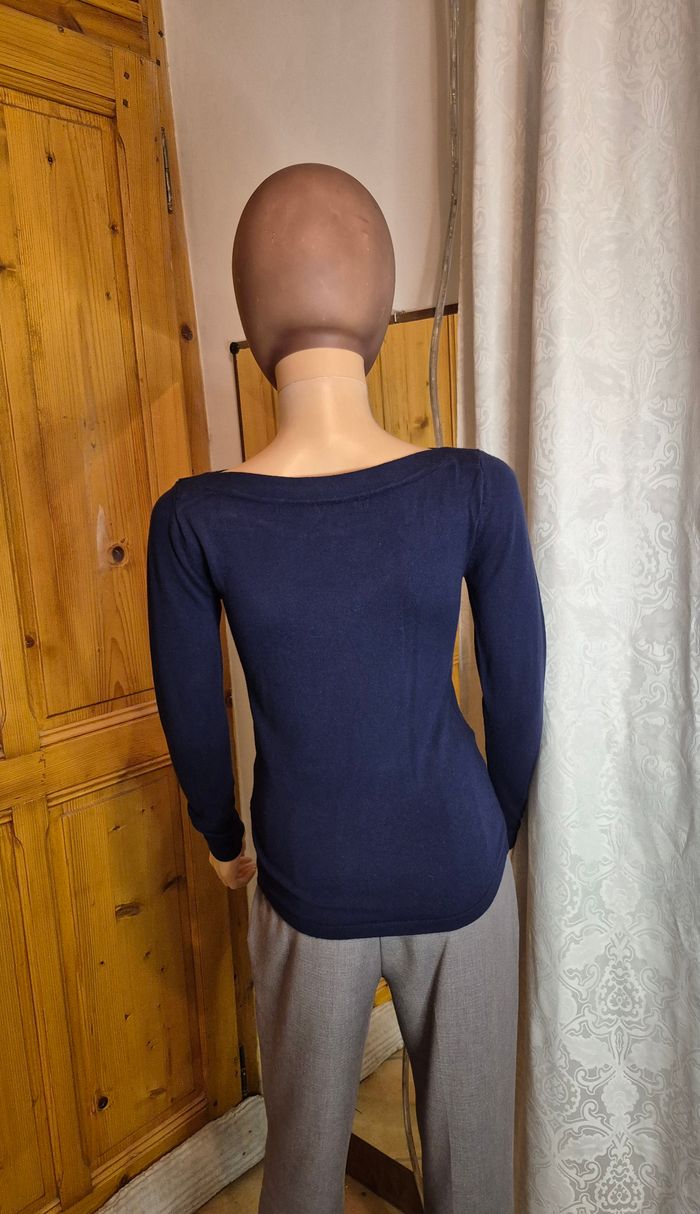 Tee-shirt femme #Monoprix, bleu marine Taille XS - photo numéro 3