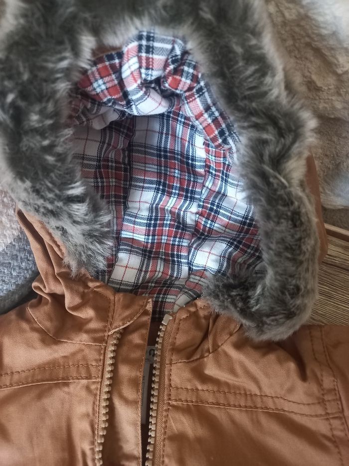 Manteau bébé 3 mois camel - photo numéro 2