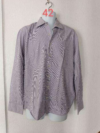 Chemise rayures homme 42