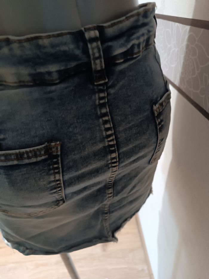 Mini jupe femme jean t 40/42 - photo numéro 5