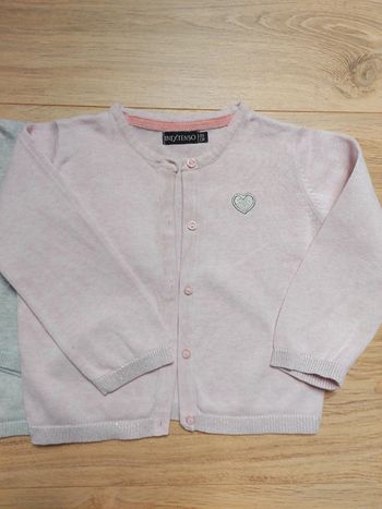 Gilet rose In Extenso 2 ans 86cm