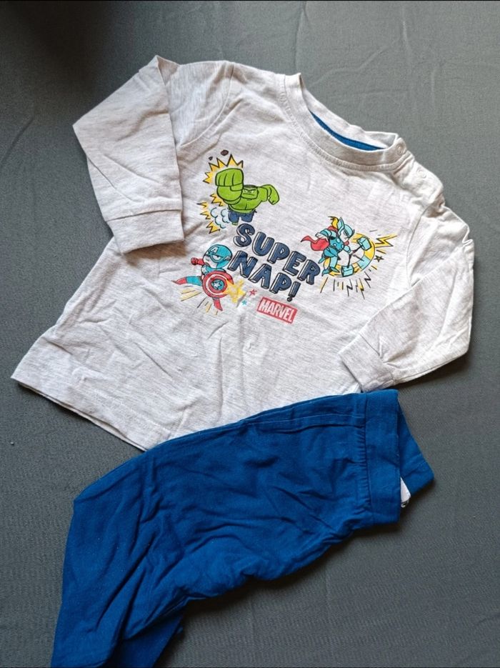 Pyjama coton super héros - photo numéro 2