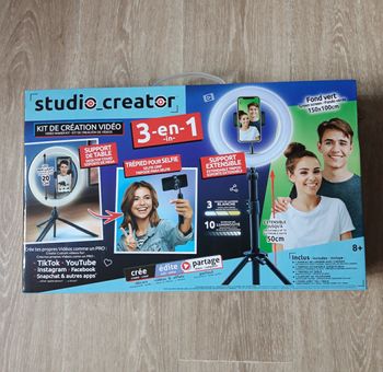 Kit de création vidéo trépied 3 en 1 NEUF