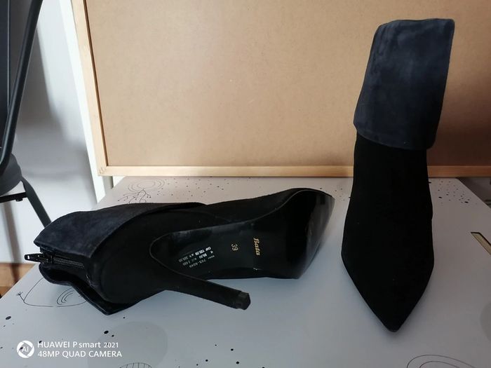 Bottines cuir à talons taille 39 - photo numéro 4