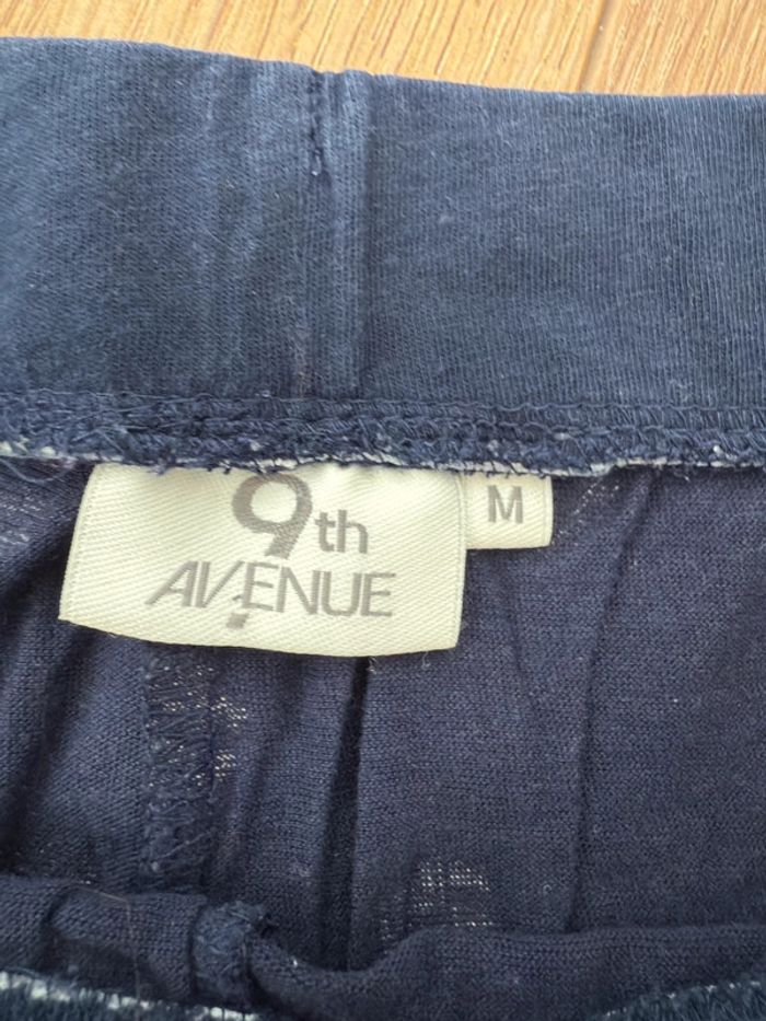 Pantalon bas de pyjama 9th Avenue marine à pois en M - photo numéro 2