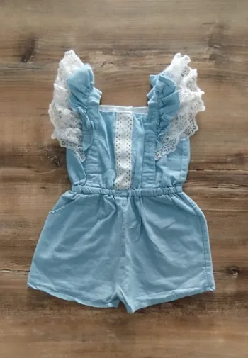 Combishort fille brodée