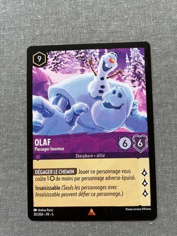 Carte Lorcana (Disney) - Olaf : Passager heureux - 50/204 - FR - 5
