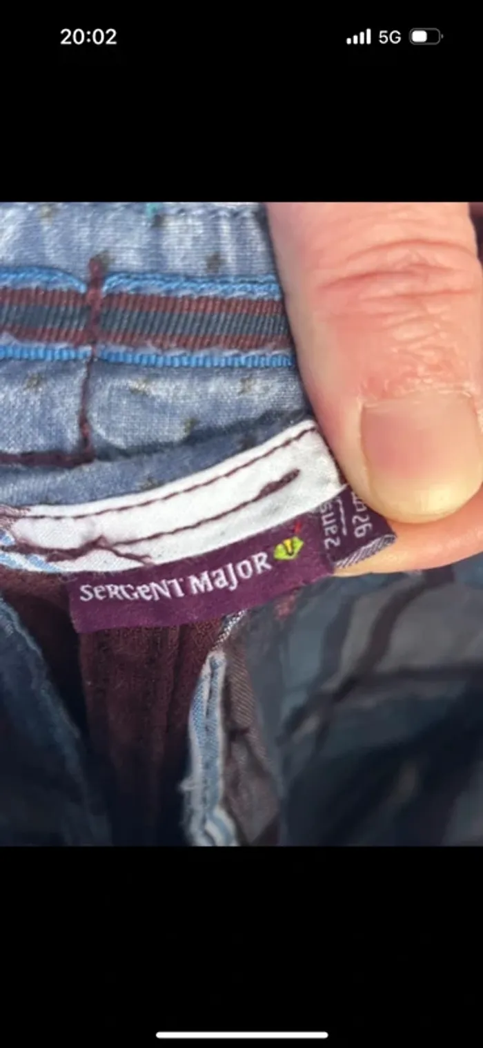 Pantalon sergent Major taille 2 ans - photo numéro 2