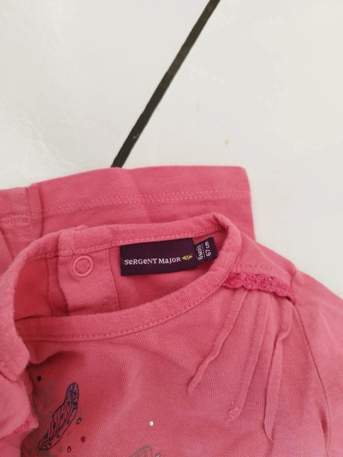 Tee-shirt manches longues chouette - photo numéro 3