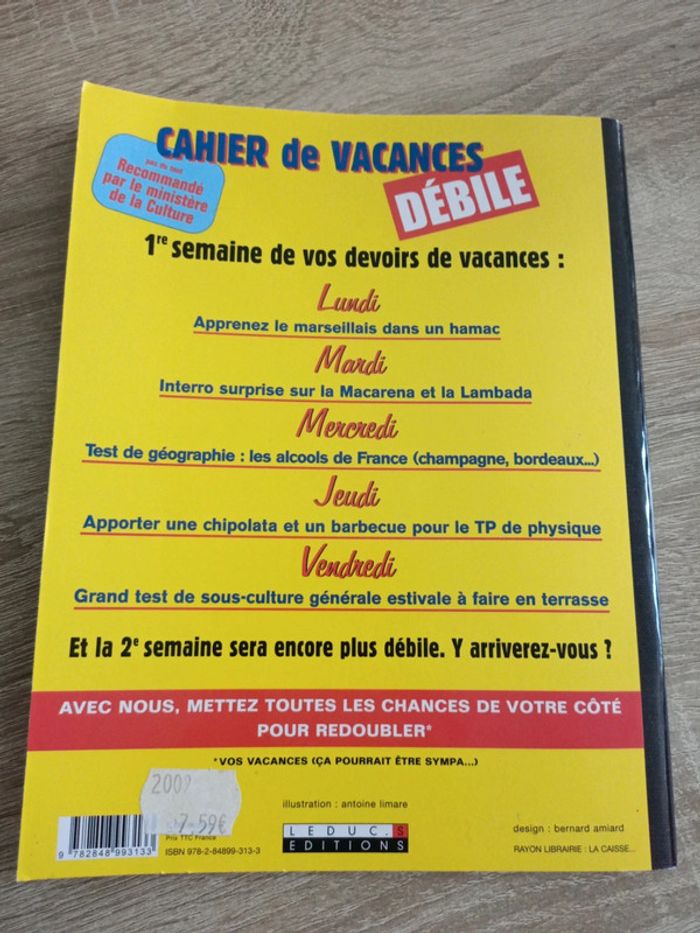 Cahier de vacances débile pour adulte - photo numéro 3