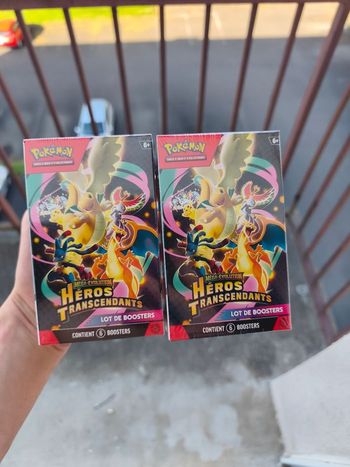 Lot 2 Bundle 2.5 héros transcendants méga évolution 