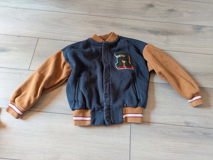 Veste Teddy tape à l'oeil 4 ans
