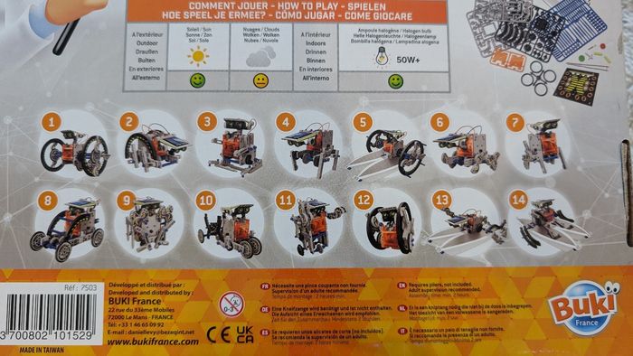 Jeu Atelier Énergie Solaire 14 en 1 de Buki - photo numéro 3