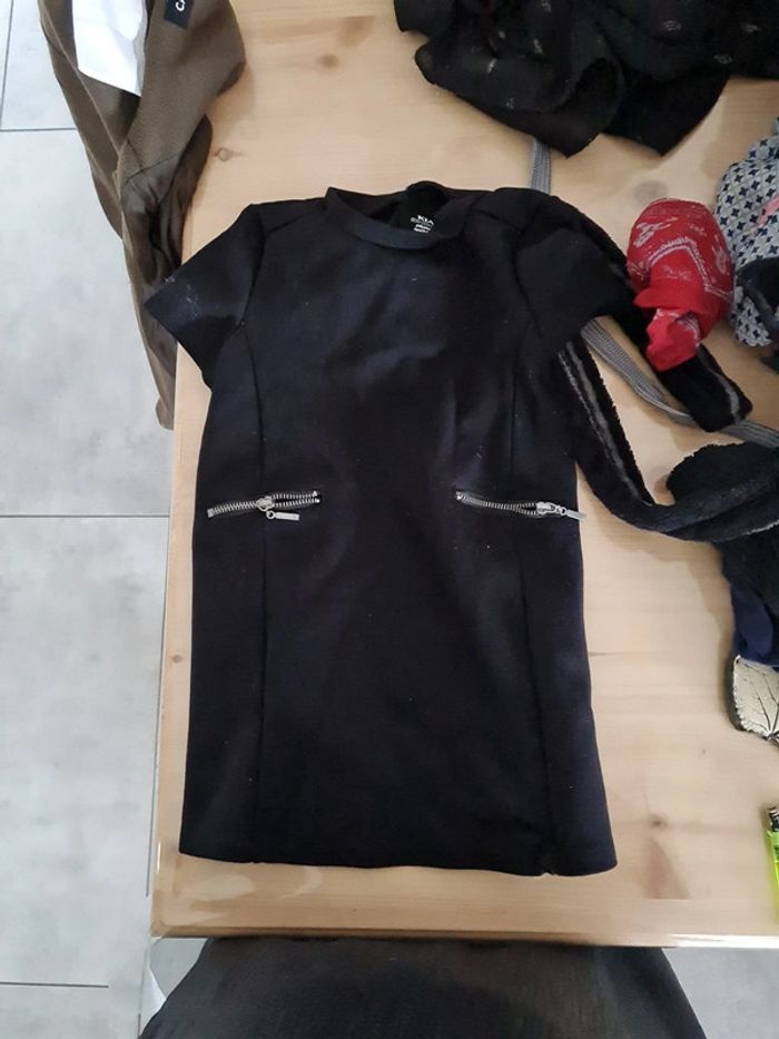 Tunique noir manche courte kiabi